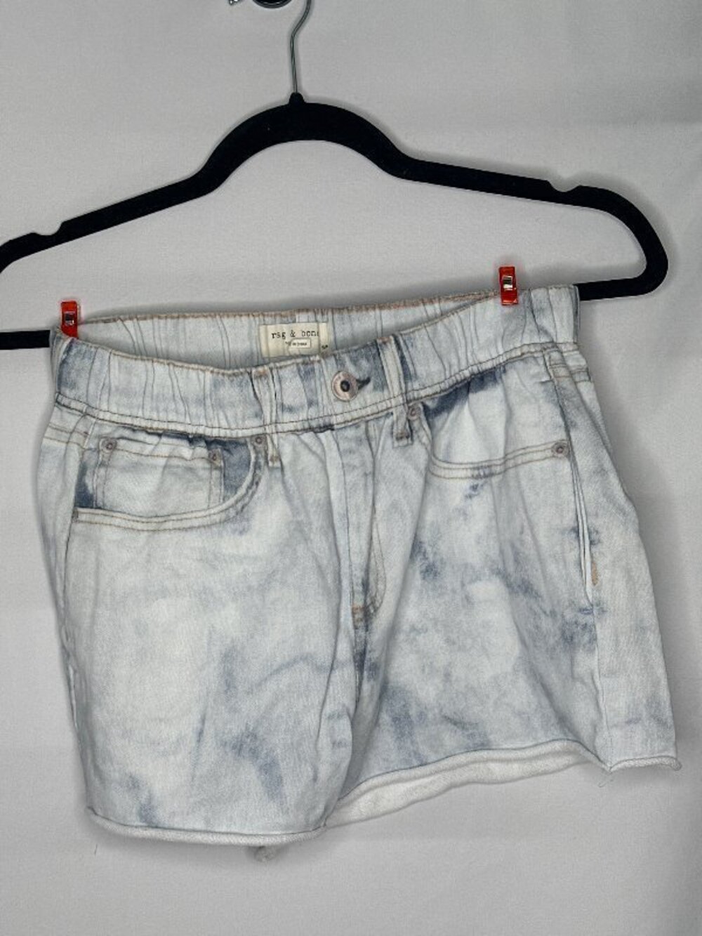 Rag & Bone Miramar Trompe L'oeil Denim Print Shorts SP Trompe Loeil Miramar